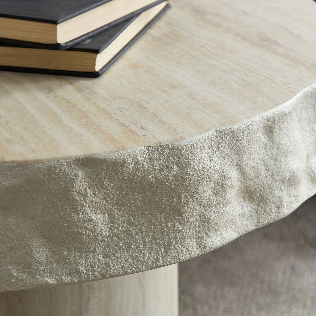 23.82 Inch Faux MARS Textural Patterns Coffee Table